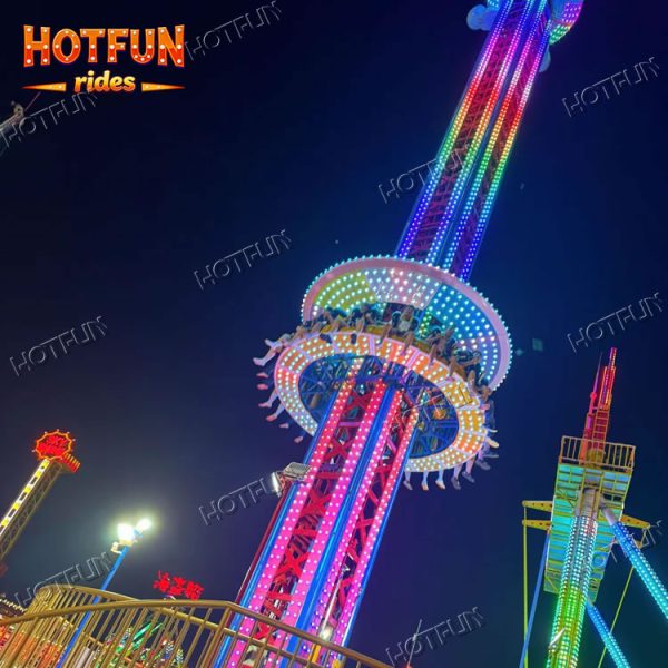 Drop Tower Rides – High-Thrill Vertical Free-Fall Attraction