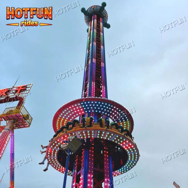 Drop Tower Rides – High-Thrill Vertical Free-Fall Attraction