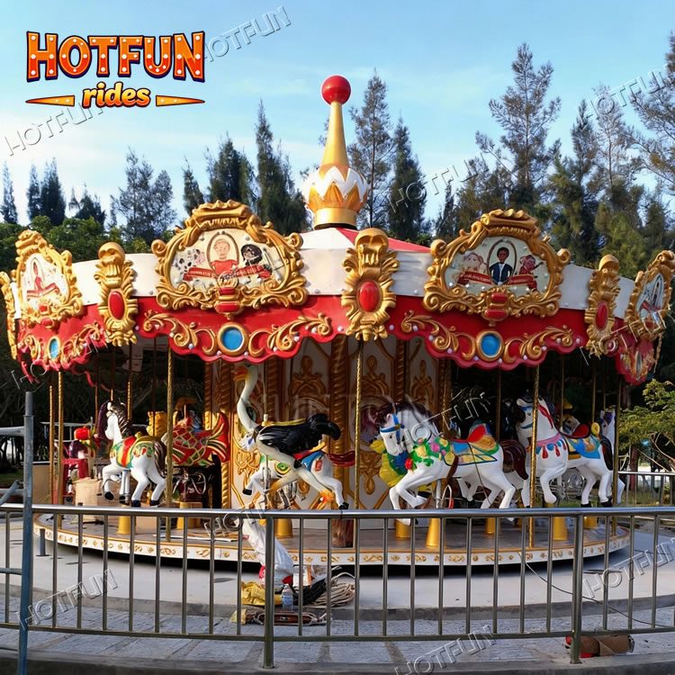 Carousel Ride Size Real Space Guide by Model