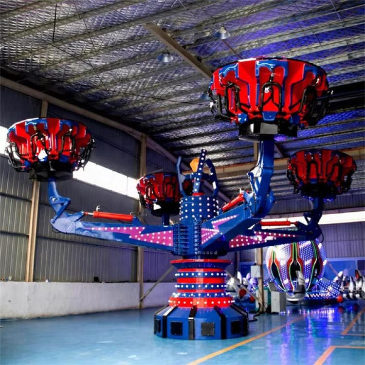 HOTFUN 24-seat Energy Claw Ride factory assembly and load testing